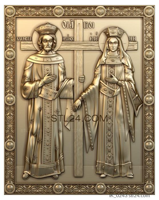 Icons (Saints Constantine and Helena, IK_0243) 3D models for cnc
