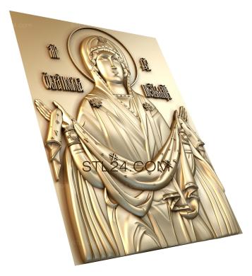 Icons (Protection  of the Holy  Virgin, IK_0260) 3D models for cnc