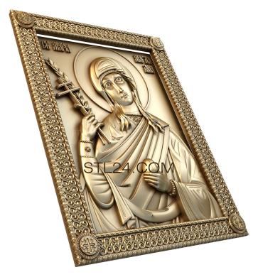 Icons (Saint Mary Magdalene, IK_0279) 3D models for cnc
