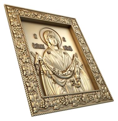 Icons (Protection of the Holy Virgin, IK_0284) 3D models for cnc
