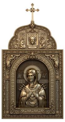 Seven-arrow Icon of the Mother of God Icon case