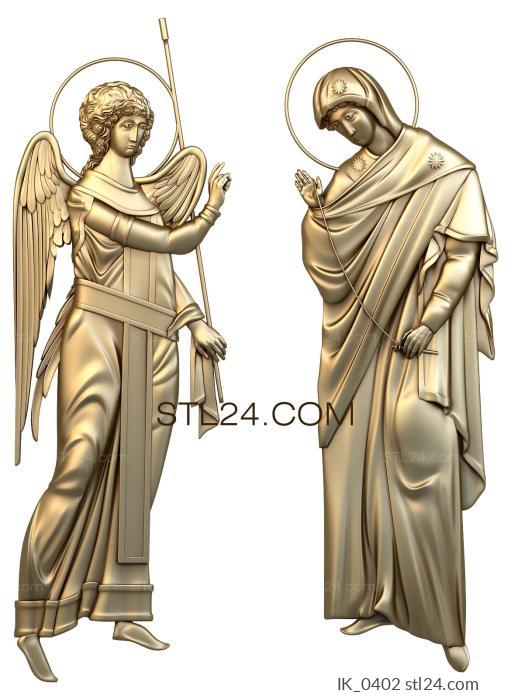 Icons (Annunciation, IK_0402) 3D models for cnc
