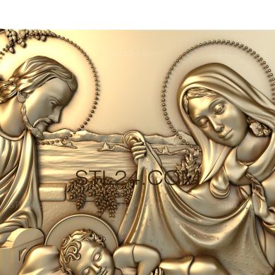 Иконы (Рождение Иисуса Христа, IK_0407) 3D модель для ЧПУ станка