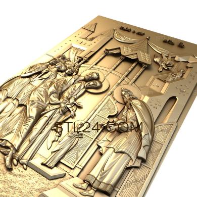 Иконы (Введение в храм Пресвятой Богородицы, IK_0421) 3D модель для ЧПУ станка