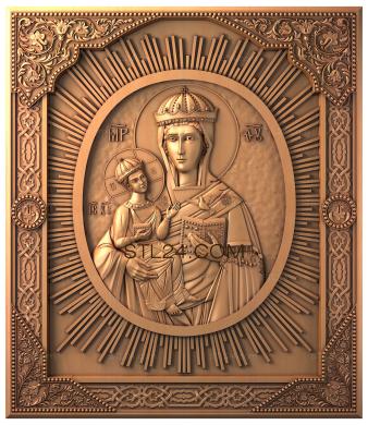 Icons (Lesninskaya Icon of the Mother of God, IK_0442) 3D models for cnc