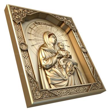 Icons (Uryupinskaya icon of the Mother of God, IK_0443) 3D models for cnc
