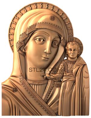 Icons (Icon of the Kazan Mother of God, IK_0446) 3D models for cnc