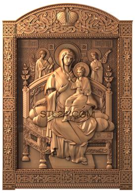 Icons (Icon of the Tsaritsa enthroned, IK_0447) 3D models for cnc