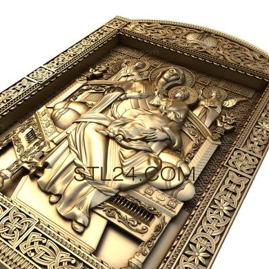 Icons (Icon of the Tsaritsa enthroned, IK_0447) 3D models for cnc