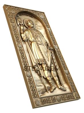 Icons (Rostovaya icon St. Prince Alexander Nevsky, IK_0450) 3D models for cnc