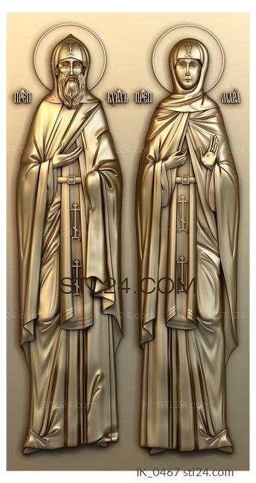 Icons (St. Cyril and Mary of Radonezh, IK_0467) 3D models for cnc