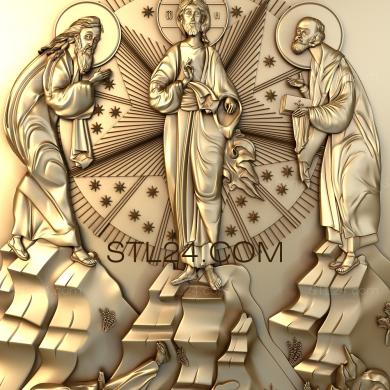 Icons (Icon of the Transfiguration of the Lord, IK_0487) 3D models for cnc