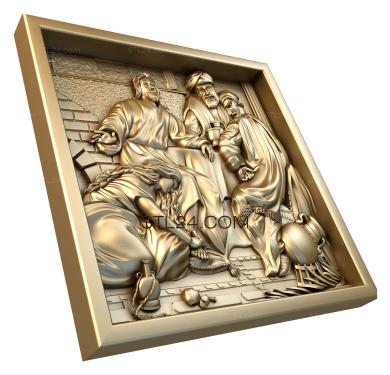 Icons (The anointing of Jesus Christ with peace, IK_0525) 3D models for cnc