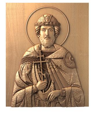Icons (Saint Blessed Prince Igor of Chernigov and Kiev, IK_0541) 3D models for cnc