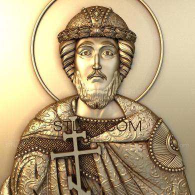 Icons (Saint Blessed Prince Igor of Chernigov and Kiev, IK_0541) 3D models for cnc