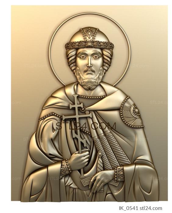 Icons (Saint Blessed Prince Igor of Chernigov and Kiev, IK_0541) 3D models for cnc