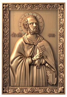 Icons (Saint Apostle Peter, IK_0559) 3D models for cnc