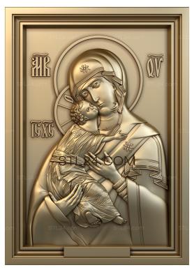 Icons (Icon of Our Lady of Vladimir, IK_0608) 3D models for cnc