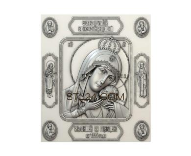 Icons (Icon of the Mother of God Kasperovskaya, IK_0619) 3D models for cnc
