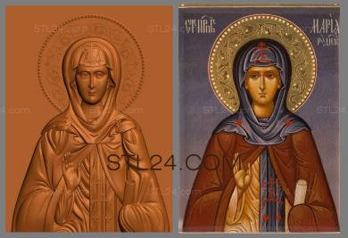 Icons (Saint Mary of Radonezh, IK_0625) 3D models for cnc