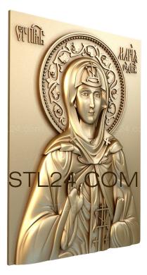 Icons (Saint Mary of Radonezh, IK_0625) 3D models for cnc