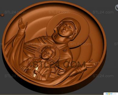 Icons (Image of the Most Holy Theotokos Sign., IK_0628) 3D models for cnc