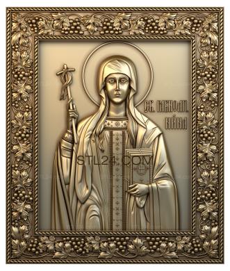 Icons (Holy Equal to the Apostles Nina, IK_0629) 3D models for cnc