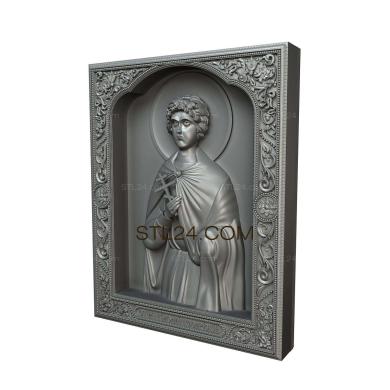 Иконы (Святой Тимофей Кесарийский, IK_0630) 3D модель для ЧПУ станка