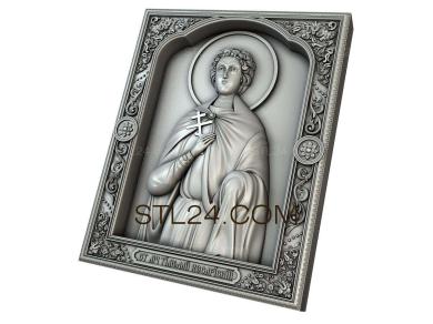 Иконы (Святой Тимофей Кесарийский, IK_0630) 3D модель для ЧПУ станка