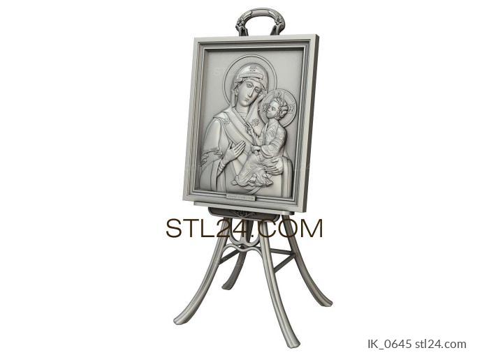 Icons (Tikhvin Mother of God, IK_0645) 3D models for cnc