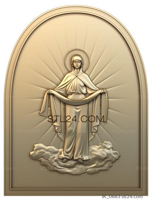 Icons (Protection of the Most Holy Theotokos, IK_0663) 3D models for cnc