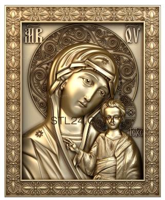 Icons (Our Lady of Kazan, IK_1020) 3D models for cnc