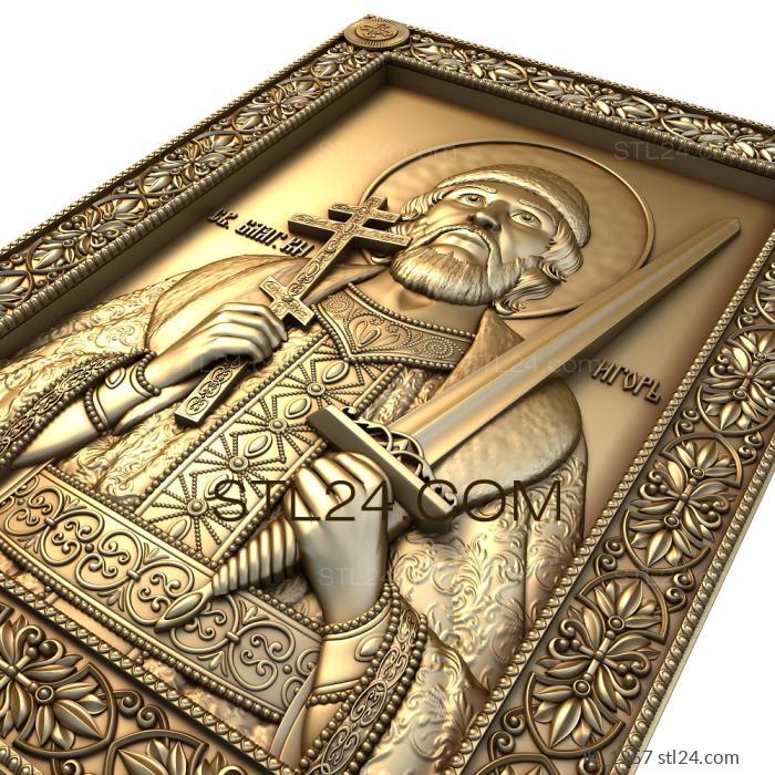 Icons (Holy Prince Igor, IK_1257) 3D models for cnc
