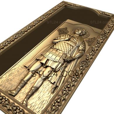 Иконы (Святой мученик Виктор, IK_1278) 3D модель для ЧПУ станка