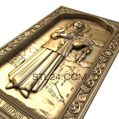Icons (Icon of the Holy Matron, IK_1280) 3D models for cnc