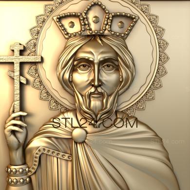 Иконы (Святой Константин, IK_1282) 3D модель для ЧПУ станка