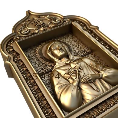 Icons (St. Matrona of Moscow, IK_1315) 3D models for cnc