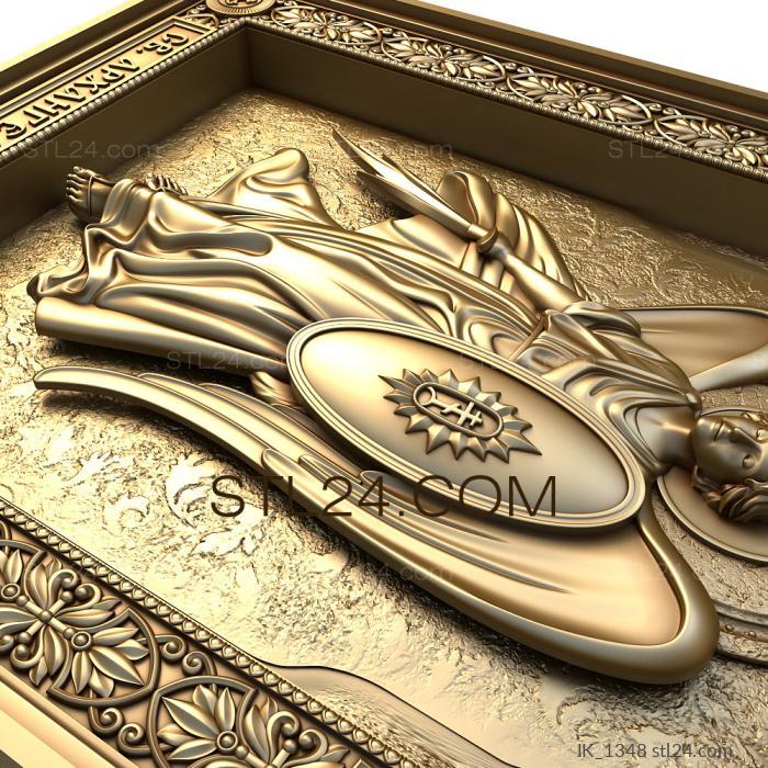 Icons (Archangel Michael, IK_1348) 3D models for cnc