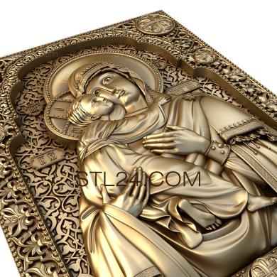 Icons (Mother of God Vladimirskaya, IK_1351) 3D models for cnc