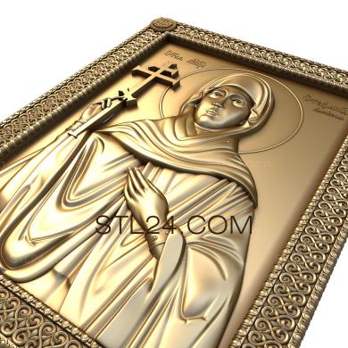 Icons (Saint Stephanida, IK_1387) 3D models for cnc