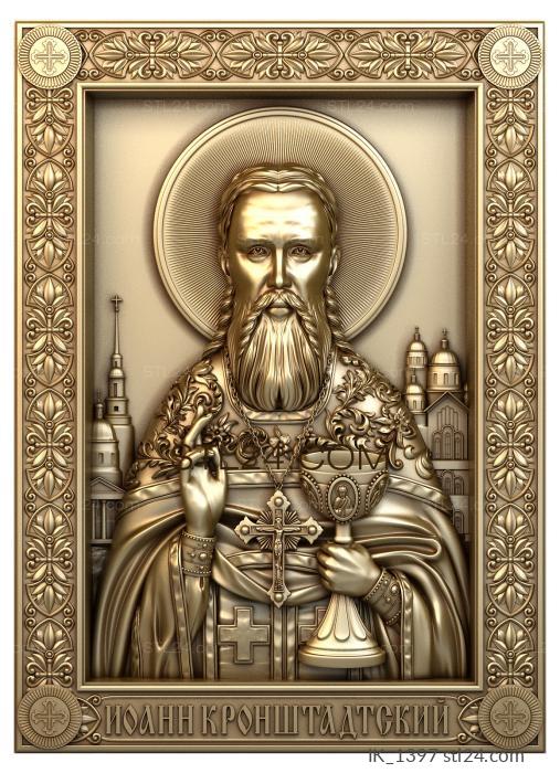 Icons (St. John of Kronstadt, IK_1397) 3D models for cnc
