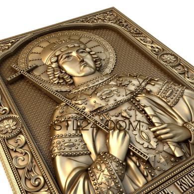Иконы (Святой Константин, IK_1400) 3D модель для ЧПУ станка