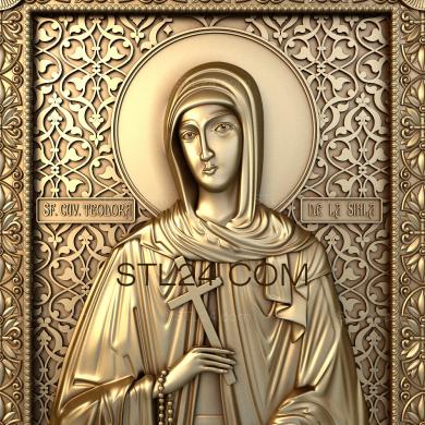 Icons (Saint Theodora, IK_1413) 3D models for cnc