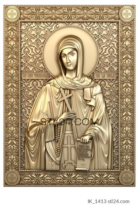 Icons (Saint Theodora, IK_1413) 3D models for cnc