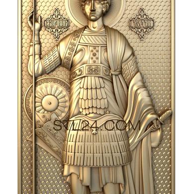 Icons (Hieromartyr George the Victorious, IK_1436) 3D models for cnc