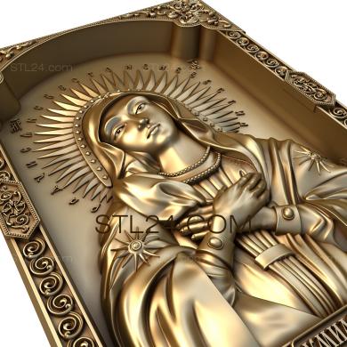 Icons (Mother of God Tenderness, IK_1453) 3D models for cnc