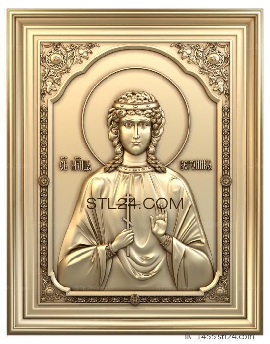 Icons (Holy Martyr Veronica, IK_1455) 3D models for cnc