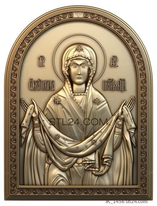 Icons (Protection of the Holy Virgin, IK_1456) 3D models for cnc