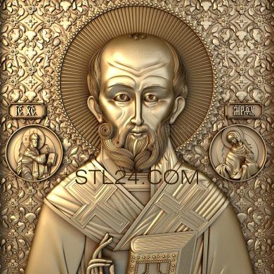 Icons (St. Nikolay the Miracleworker, IK_1484) 3D models for cnc