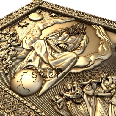 Icons (God created the Earth, IK_1545) 3D models for cnc